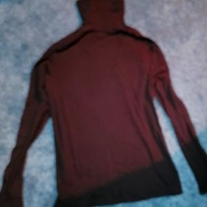 Long sleeve black turtleneck shirt